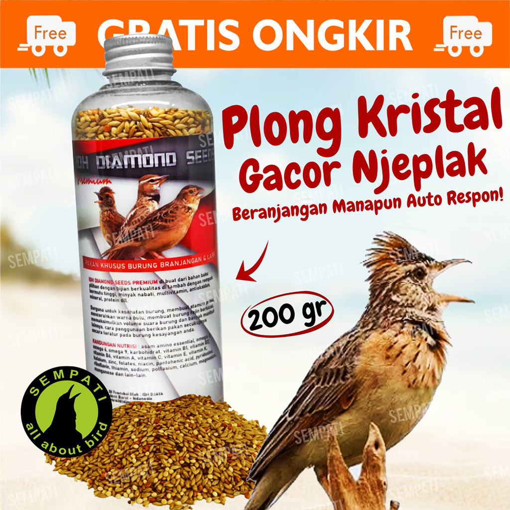 SEMPATI PAKAN BRANJANGAN LARK PREMIUM IDH DIAMOND SEEDS PAKAN KHUSUS BURUNG BRANJANGAN VOER PUR