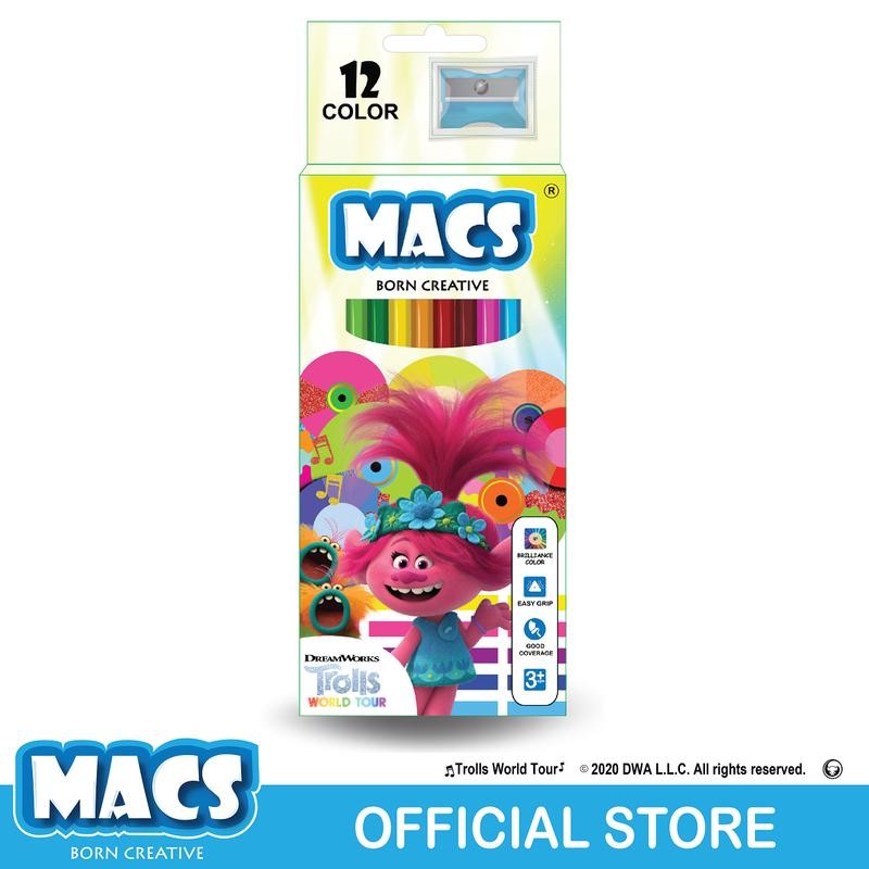 

MACS Pensil Warna 12 Colors Trolls 1