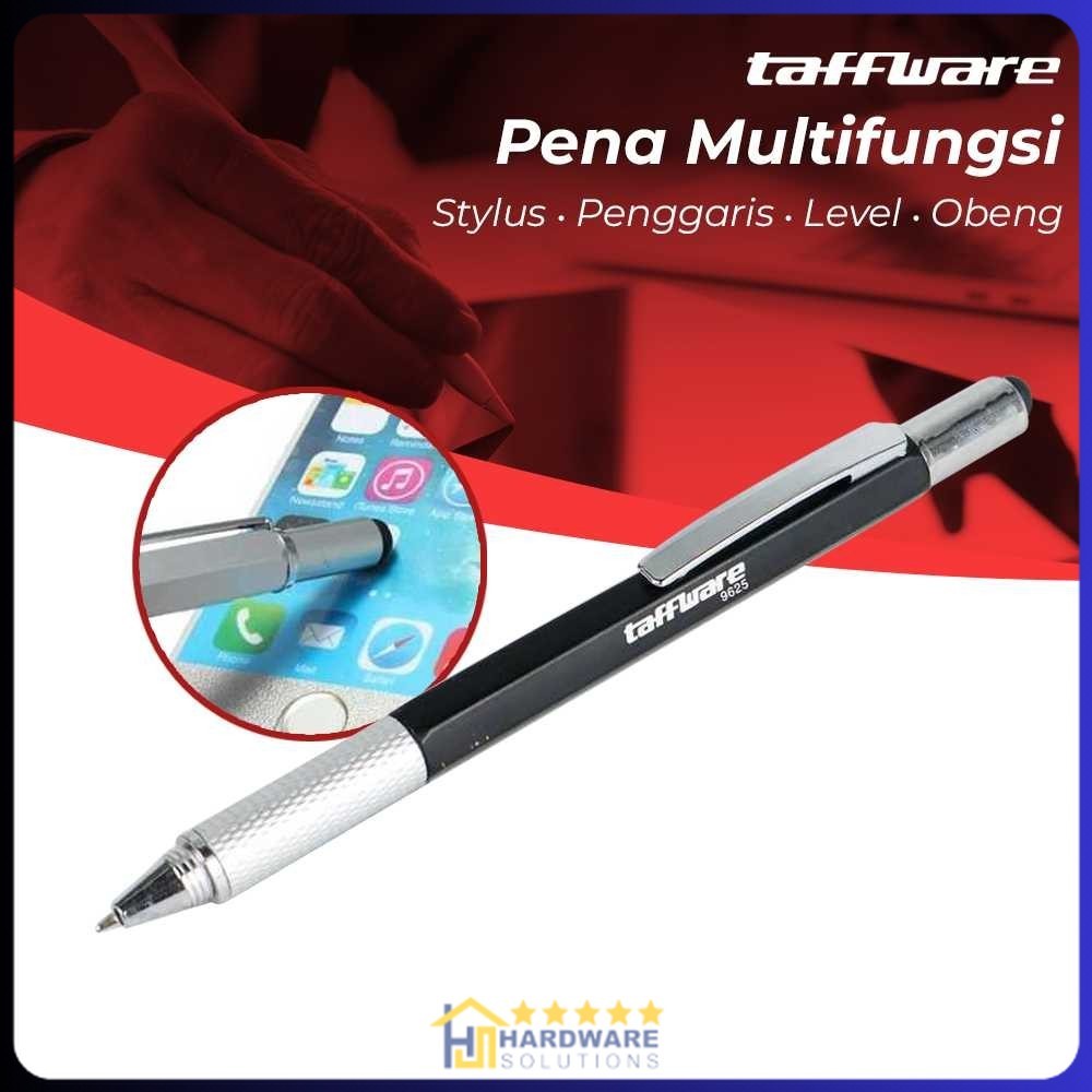 

Taffware Pena Multifungsi Plastik Stylus Penggaris Waterpass Obeng - 9625