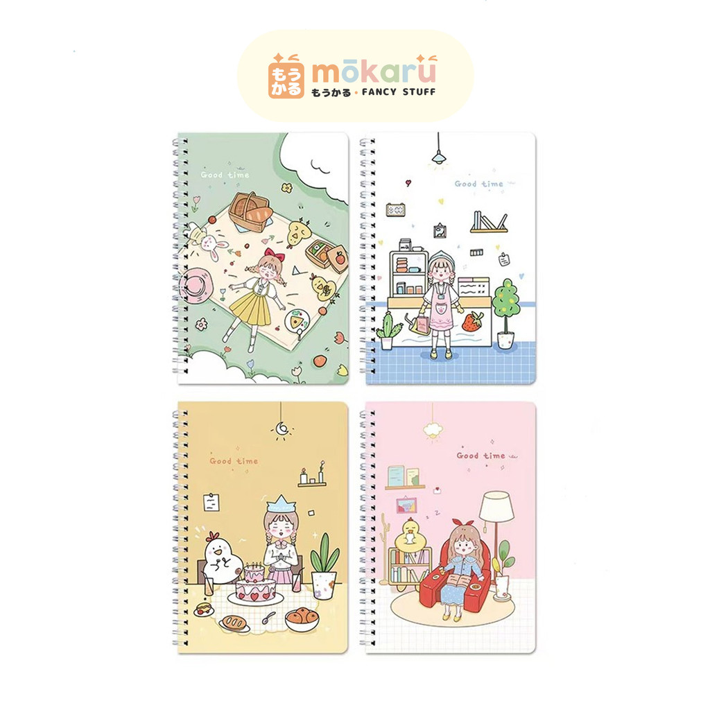 

Fancy Notebook Spiral Ruled A5 QB/T 1438-065836 / Buku Tulis Catatan Spiral Diary Notebook A5