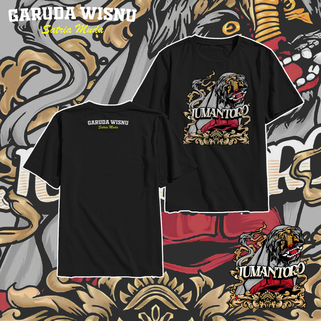 Kaos Jumantoro Barongan GWSM Garuda Wisnu Satria Muda Baju Pakaian T Shirt Pria Wanita