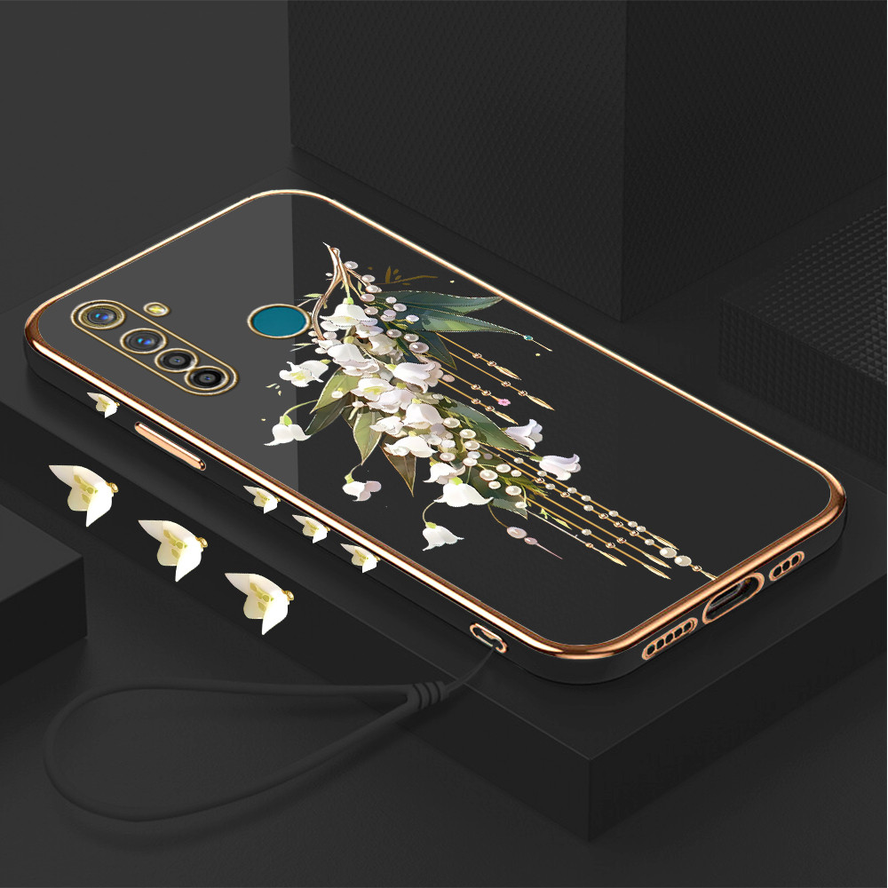 Casing Hp Untuk Realme 5 Pro Lokal Stock Lanyard Gratis Phone Case Softcase Kesing Cassing Soft Sofc