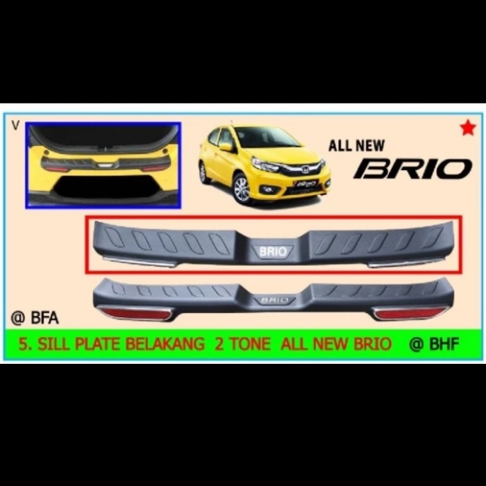SILLPLATE SILL PLATE BELAKANG ALL NEW BRIO SILLPLATE BAGASI