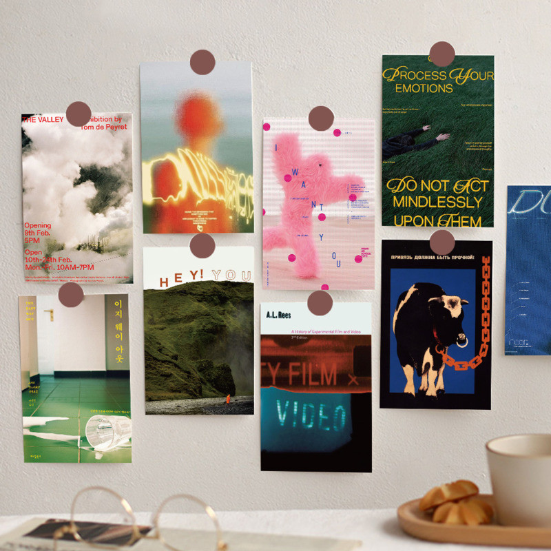 

​Ins Artistic Creative Postcard Photo Props Desktop Background Wall Fashion Aesthetic Decorative Card Home Decor Diy 10 Sheets