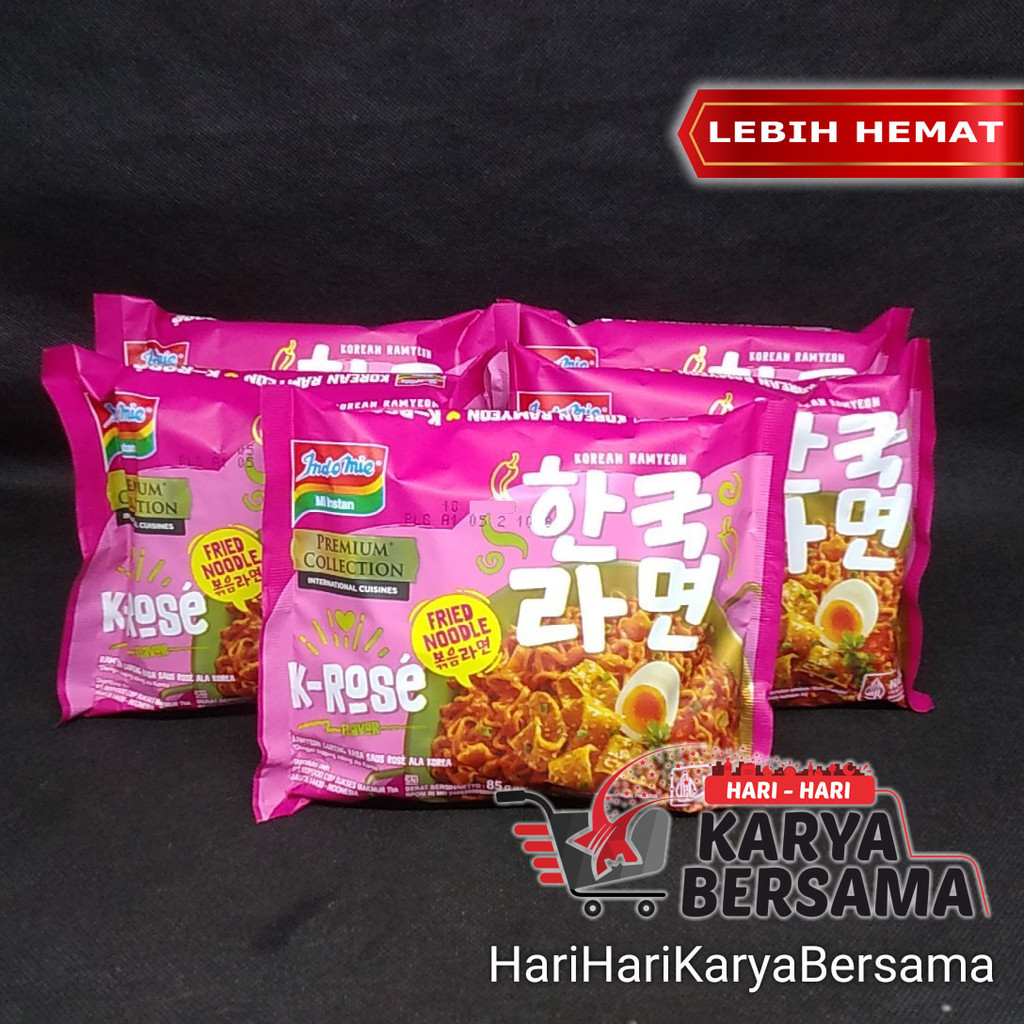 

INDOMIE MI INSTAN GORENG K-ROSE KOREAN PACK 5'S X 85GR