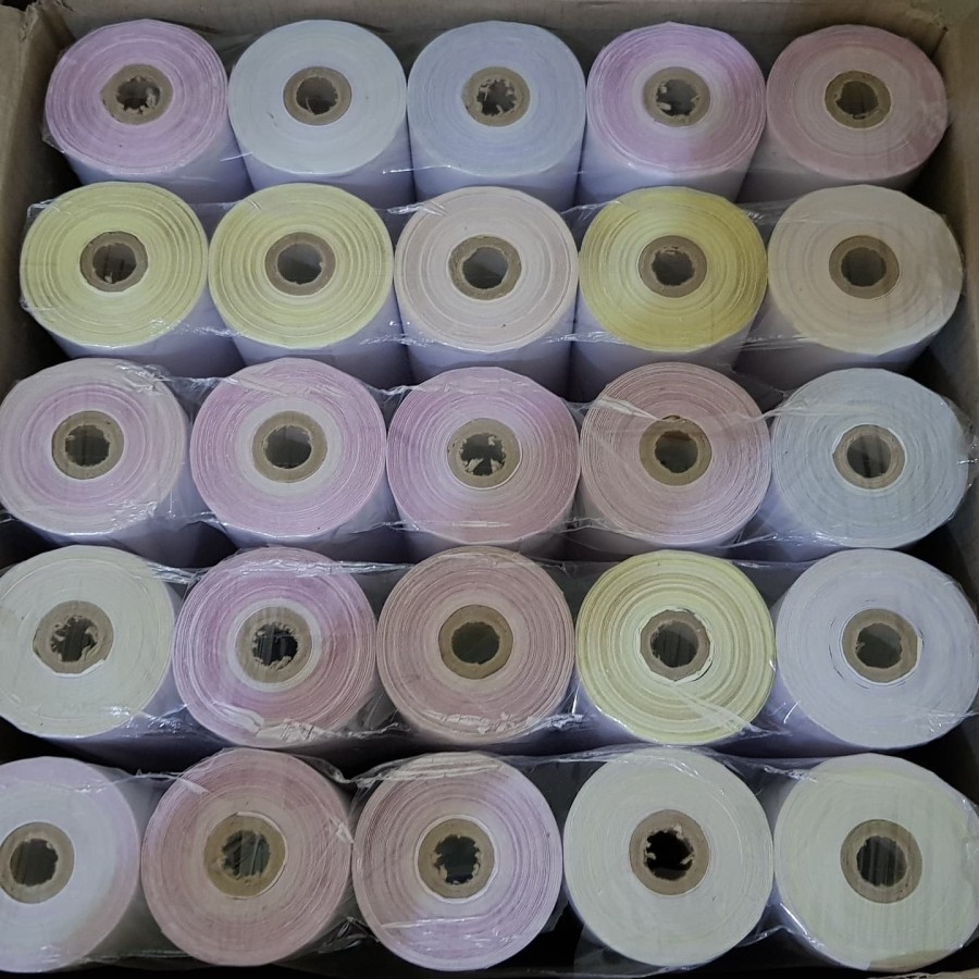 

Kertas Kasir Struk HVS NCR 75x60 Printer Dot Matrix 1-3 Ply