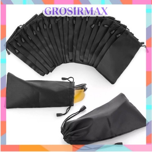 READY Makassar  Sarung Kacamata / Pouch Kacamata / Sunglasses Bag / Tempat Kacamata Kain Serut / Sar