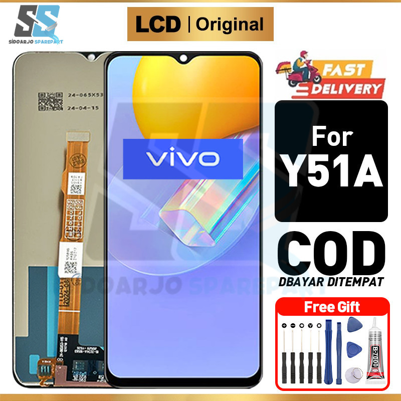 LCD VIVO Y51A Original Asli hp Touchscreen ori Fullset