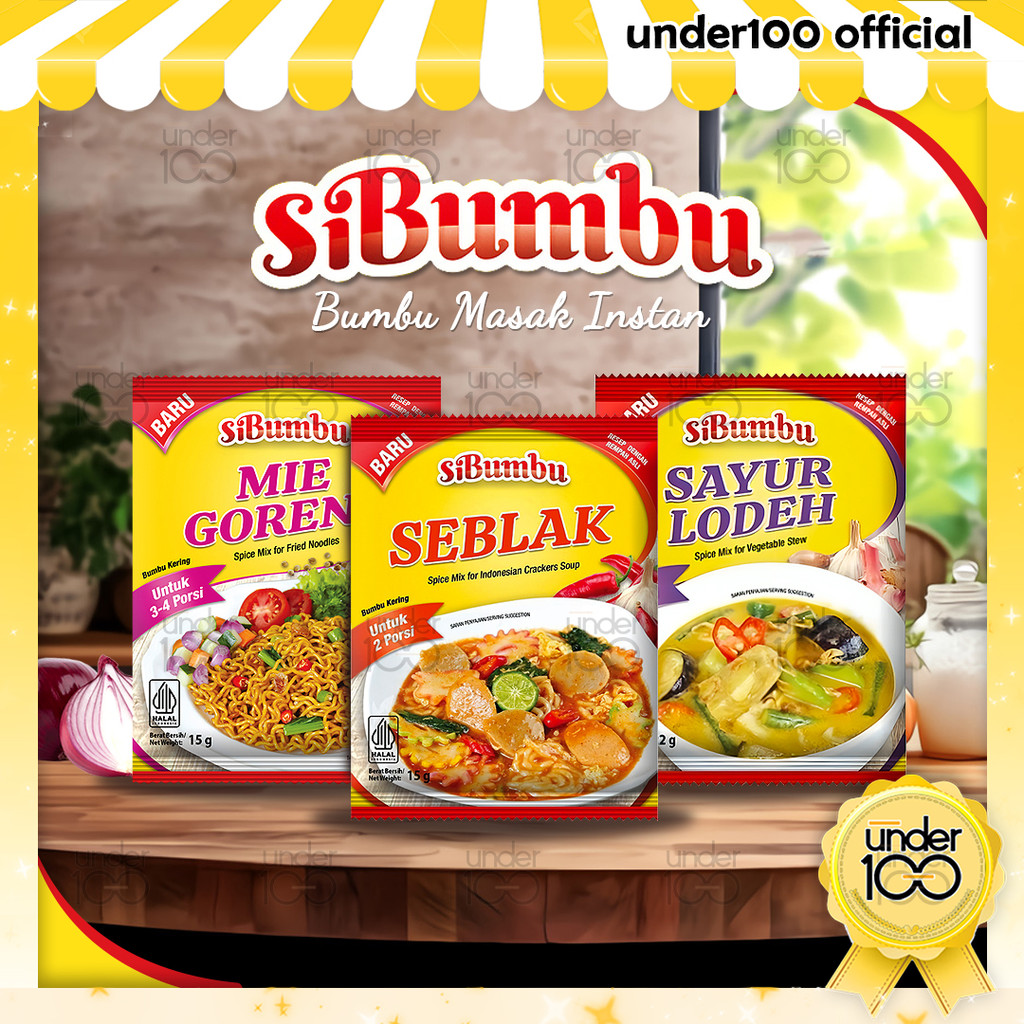 

❤ Under100 ❤ SiBumbu Bumbu Masak Instan Mie Goreng | Sayur Lodeh | Seblak | Bumbu Masak Praktis Instan | HALAL BPOM