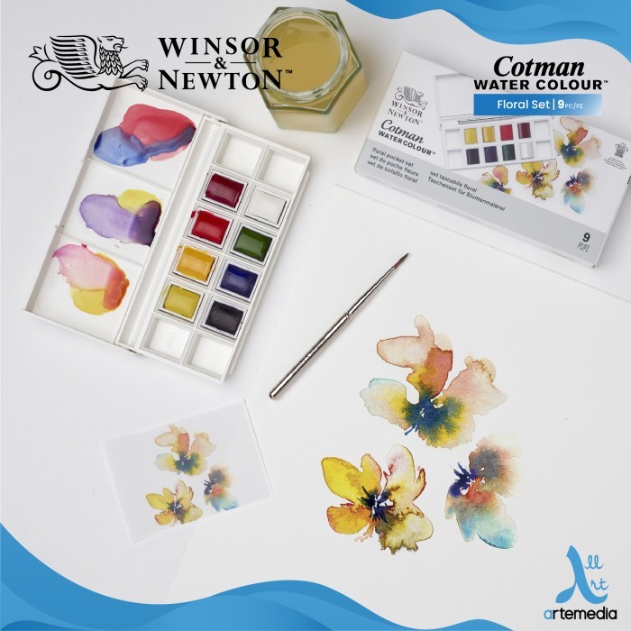 

best -Cat Air Winsor & Newton Cotman Watercolor 8 Half Pan Pocket Set - SKYSCAPE