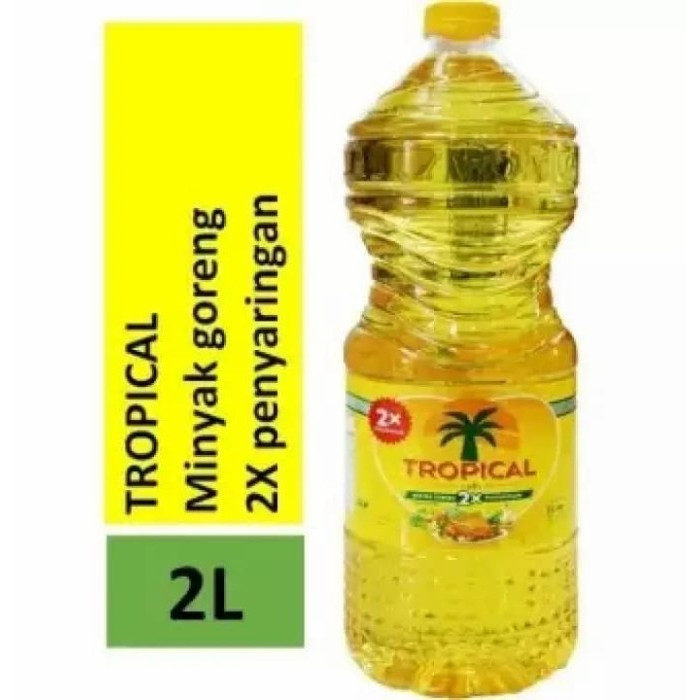 

Minyak goreng Tropical 2 Liter botol minyak goreng dengan 2x penyaringan harga spesial kualitas terjamin lengkap