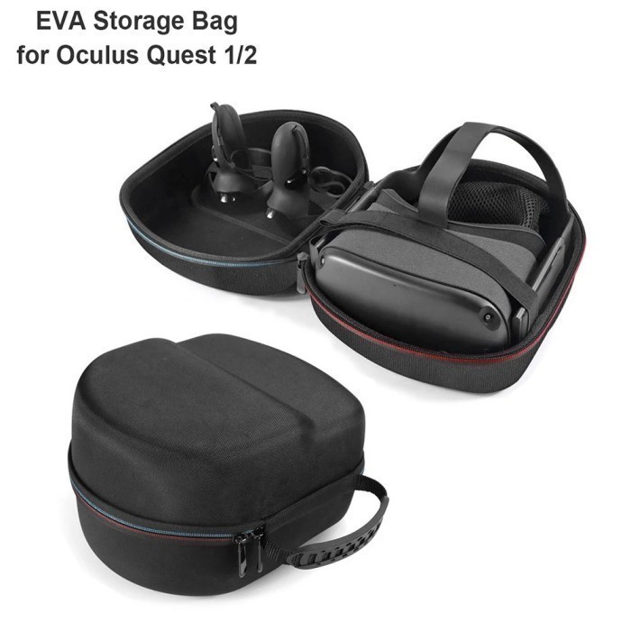 BEST -EVA Hard Case Storage for Oculus Quest - Tas Penyimpanan Oculus Quest - Hitam