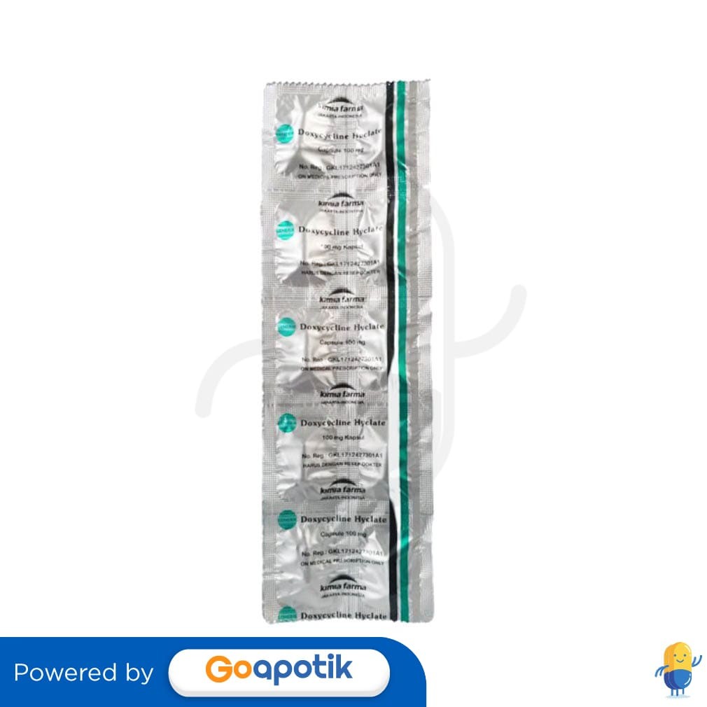 Doxycycline Kimia Farma 100 Mg Strip 10 Kapsul