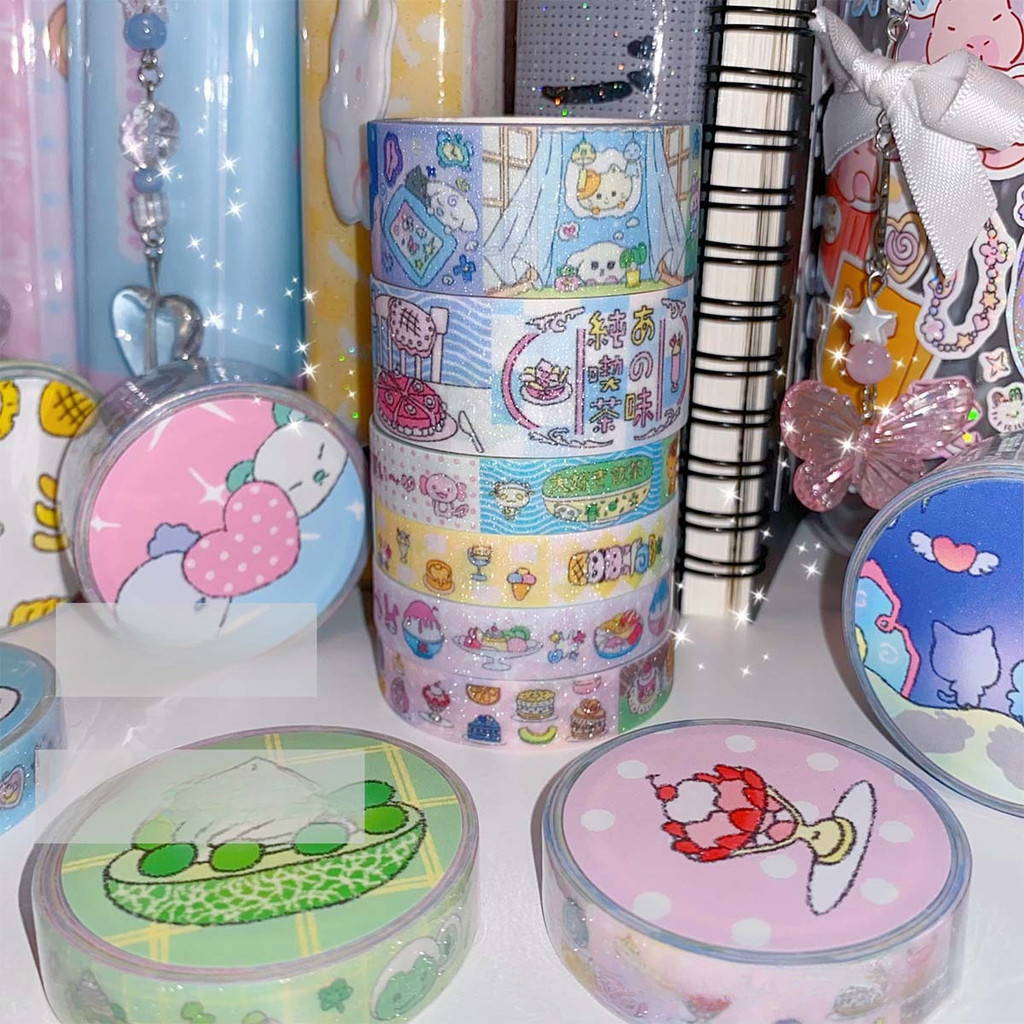 

[HARU] Wakawaka Series Juminocore Washi Tape Journaling Kit Scrapbook Masking Tape Juminocore Washitape Japanese Style