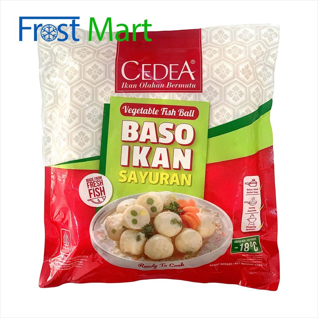 

Cedea Baso Ikan Sayuran 500gr | Bakso Ikan Sayuran