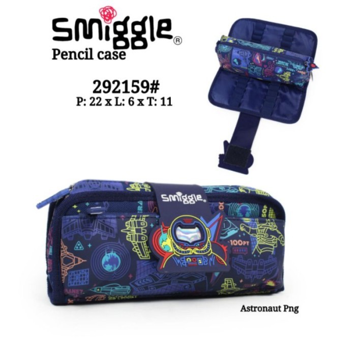 

Smiggle Beyond Utility Pencil Case kotak pensil - astronaut utipc