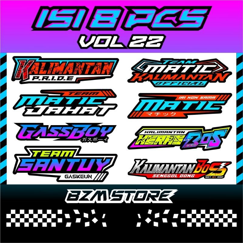 

Stiker Vol22 Isi 8pcs Original