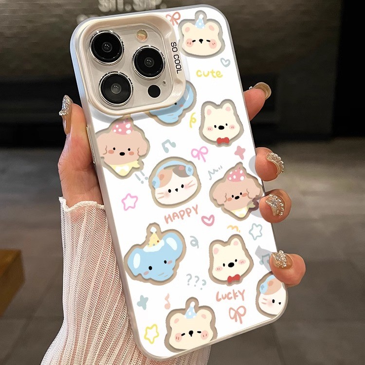 CYK Case iPhone Lucu Casing Untuk iPhone 11 12 13 14 15 16 16pro PlusProMax 8 7Plus SE X XS XR XS Ma