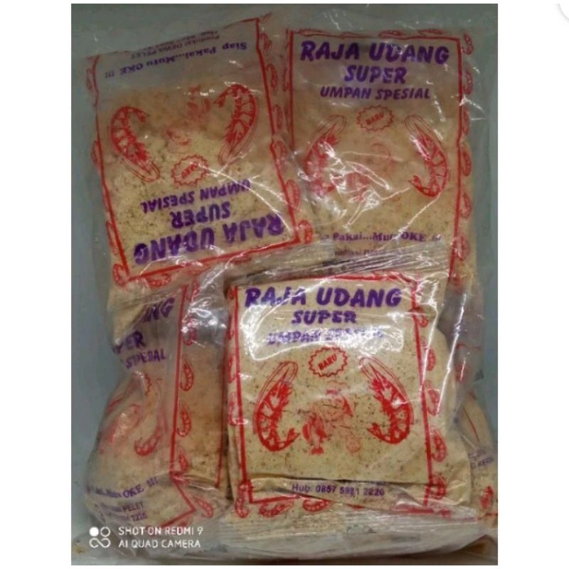 1PACK 10BUNGKUS PELET RAJA UDANG//UMPAN PANCING//UMPAN IKAN MAS//UMPAN PELET