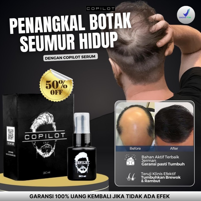 penumbuh rambut botak COPILOT Menumbuhkan jambang, kumis, jenggot, alis. - Menumbuhkan rambut - Menu
