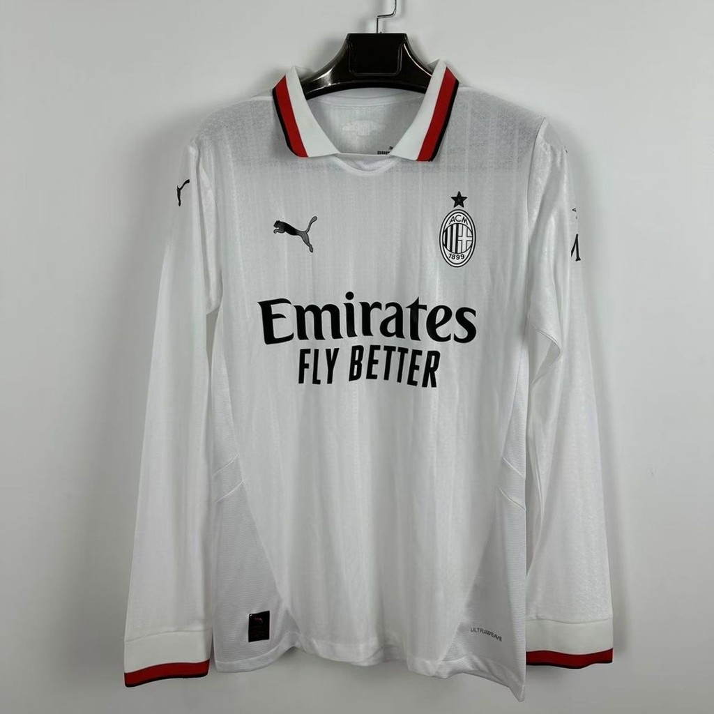 24-25 Kaos Lengan Panjang Versi Pemain AC Milan Away