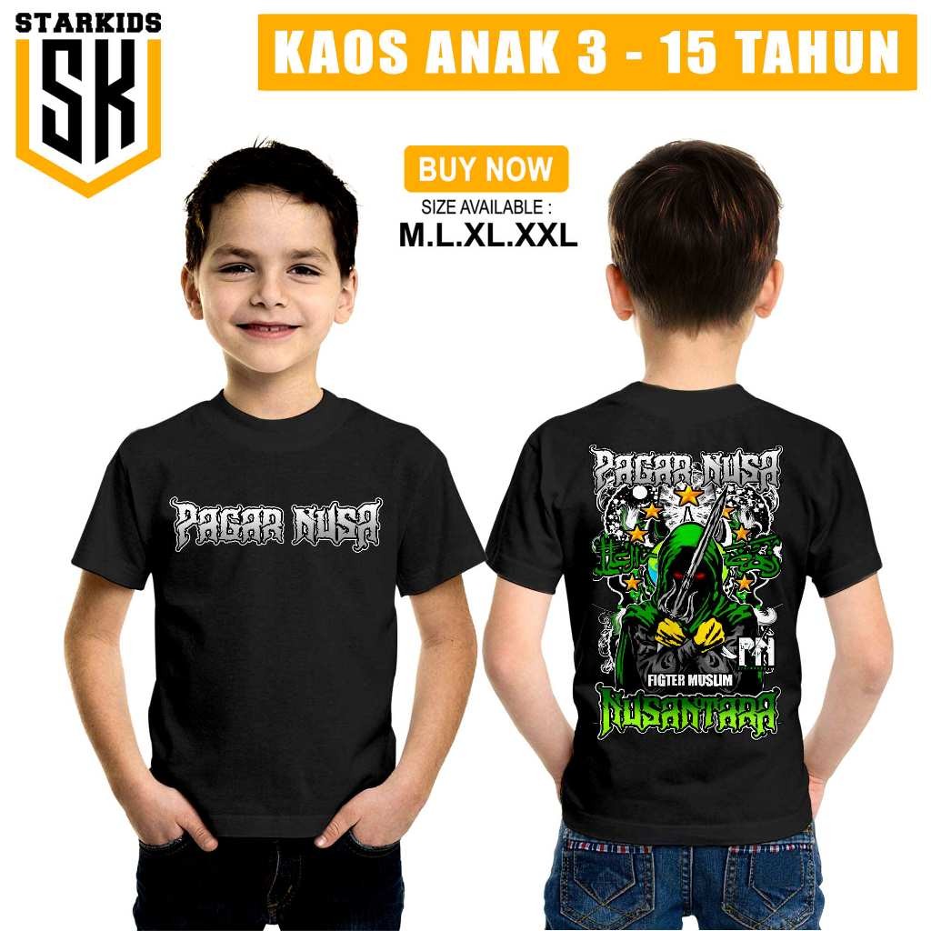 Kaos Anak Distro Pagar Nusa Nusantara - Kaos Pencak Silat Indonesia - Kaos Pagar Nusa Terbaru 2024 -