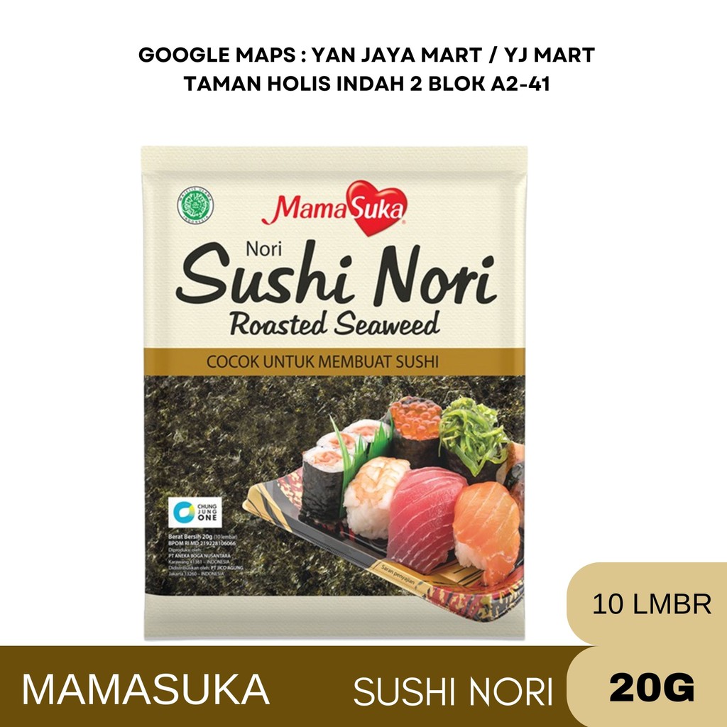 

Mamasuka Sushi Nori isi 10 lembar