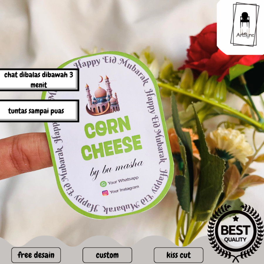 

Syncart STIKER OVAL / STIKER KUE / STIKER MAKANAN / LABEL KUE KERING / LABEL MAKANAN / LABEL TOPLES