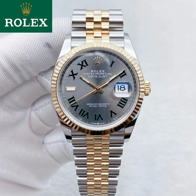 Rolex【 ​​​​Rolex 100% Asli】 Jam Tangan Pria Dan Wanita Rolex Datejust M126233-0035 Tahan Air 100M As