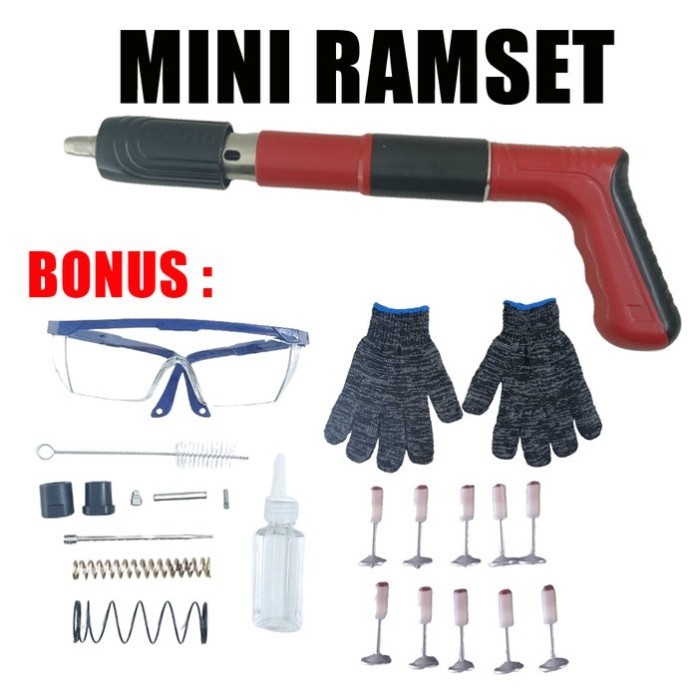 

ALAT TEMBAK PAKU BETON STAMPSET MINI RAMSET NAILER NAILGUN - RAMSET DUS
