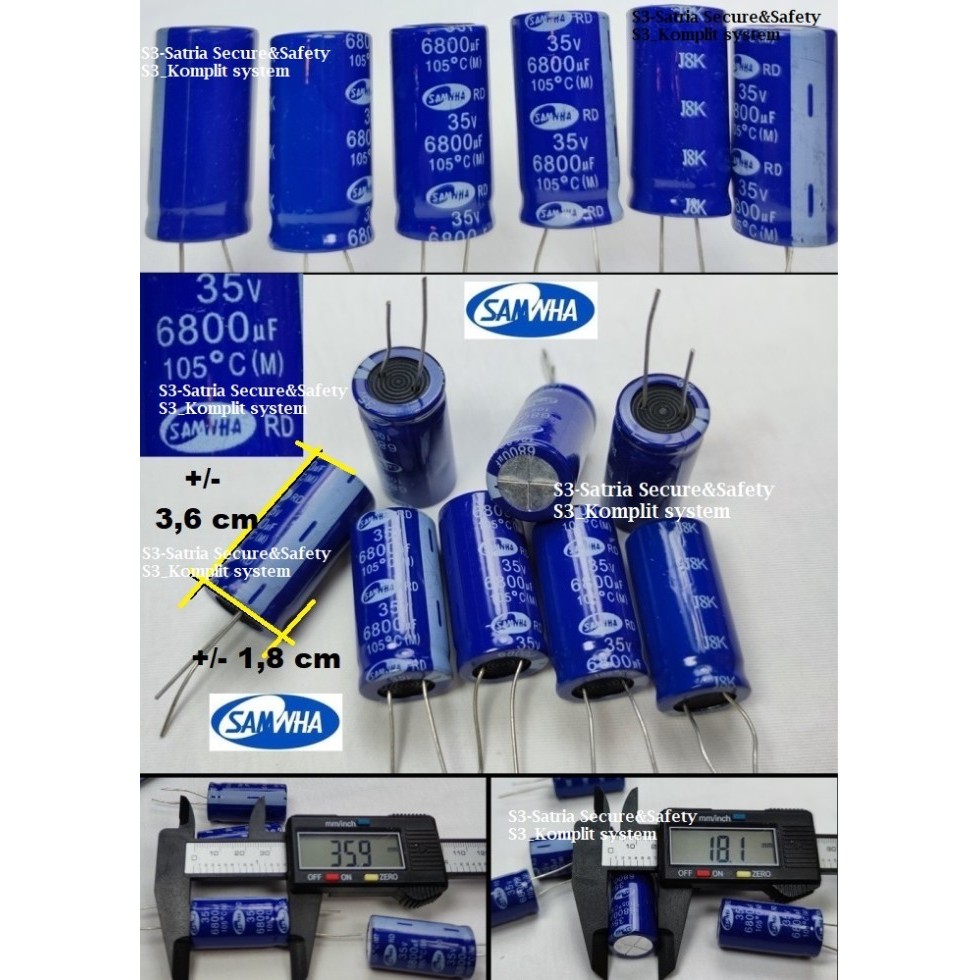 Elko 6800uf 35v elco 6800 uf 35 v 35vol 6800uf/35V 6800uf35V 6800/35