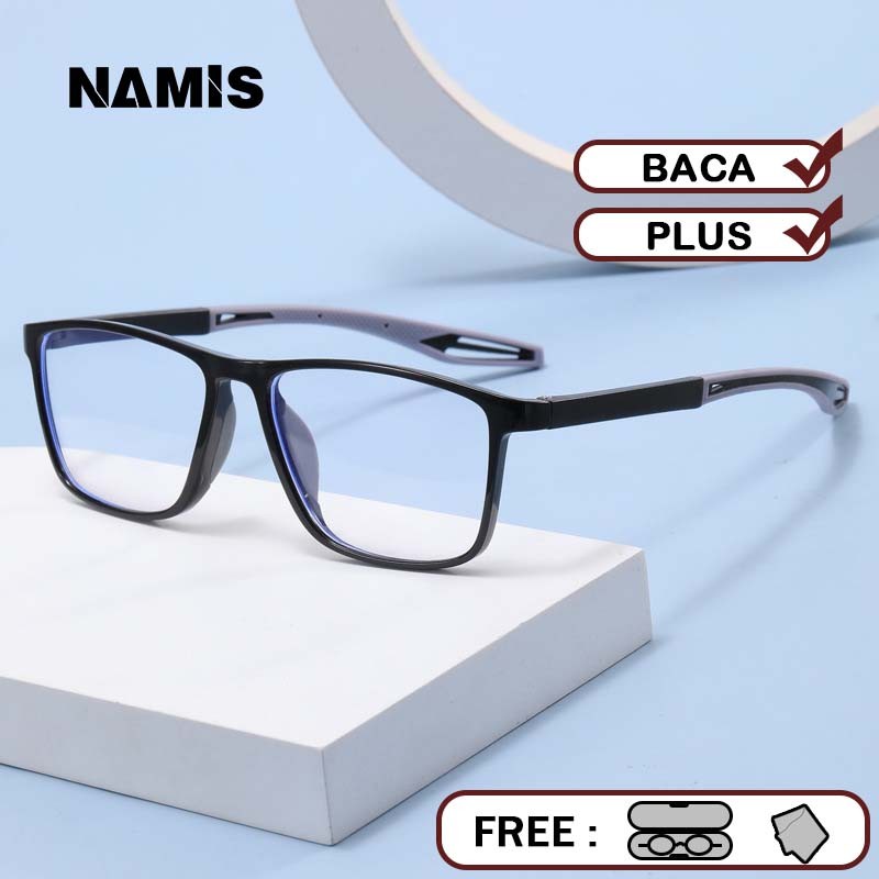 Namis Kacamata Baca Plus Anti Radiasi Blueray Pira Wanita Frame Kaca Mata Optik 6601