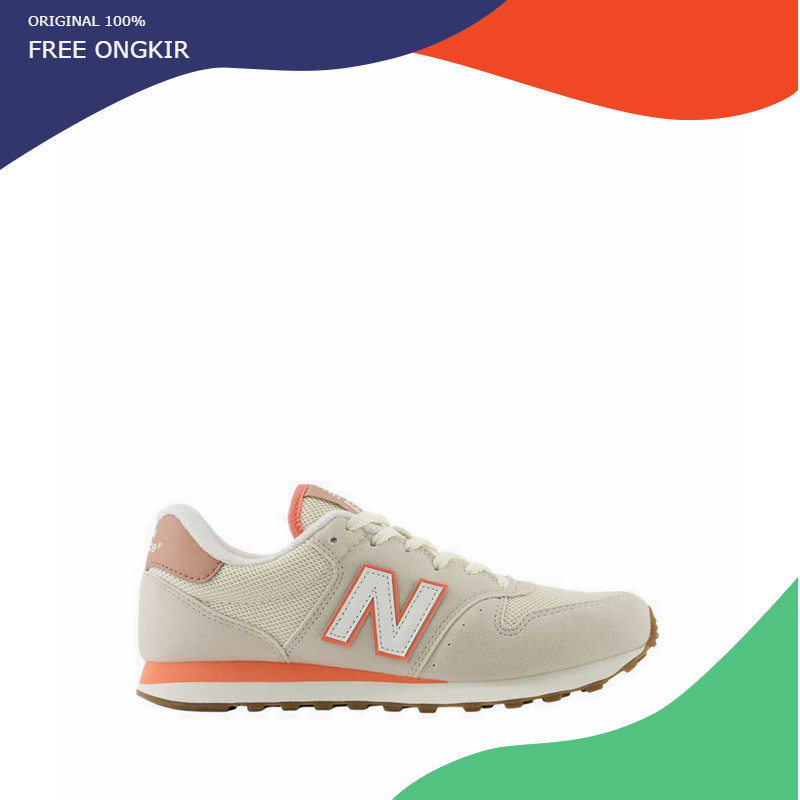 Sepatu NB GW500 Women's Sneakers Shoes - Ivory/Orange HX