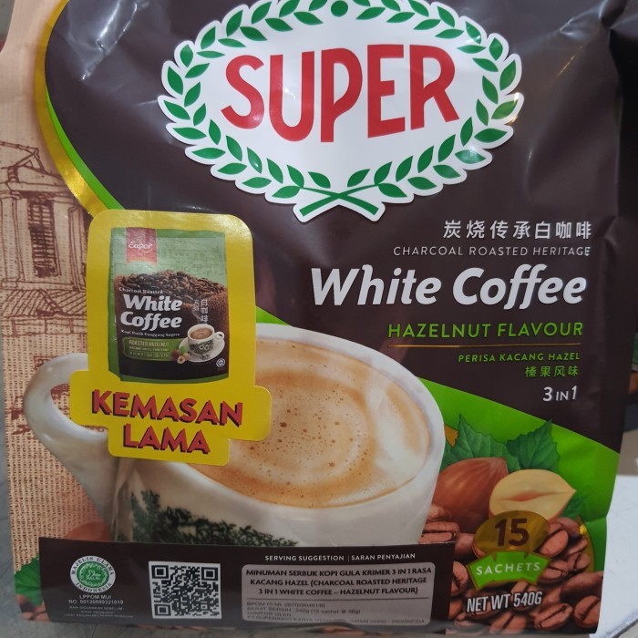 

SUPER WHITE COFFEE CHARCOAL ROASTED HAZELNUT