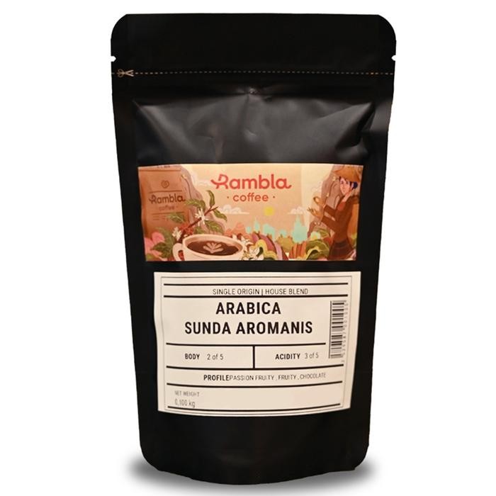 

Rambla Coffee - Kopi Arabica Sunda Aromanis 100 Gr Bubuk Espresso Chocolate - Biji