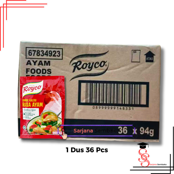 

Royco Ayam 94 Gram Bumbu Kaldu - 1 Dus 36 Pcs