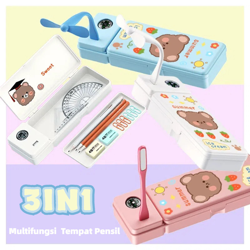 

Kotak Pensil Multifungsi Lampu Meja Kipas Angin Kecil Hadiah Kotak Pensil Siswa Sekolah Dasar Dan Menengah Kotak Pensil kipas