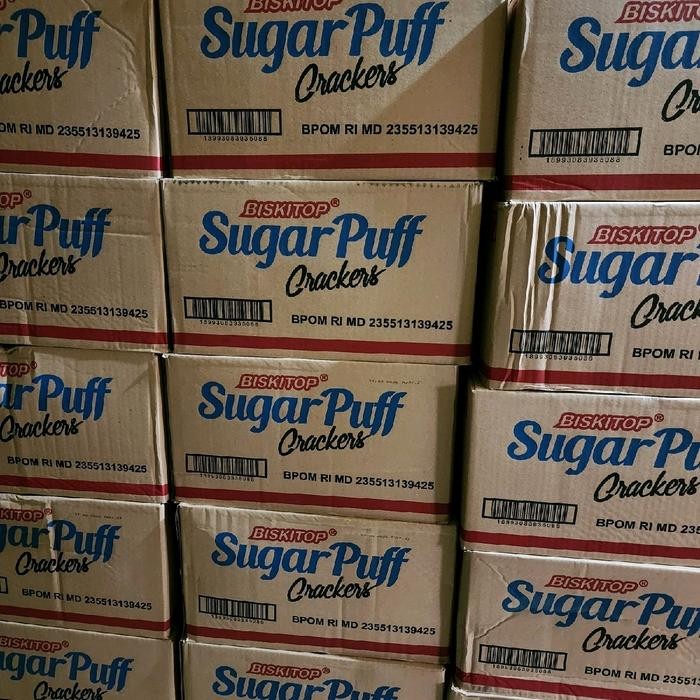 

Biskitop SUGAR PUFF Crackers 280gr 1 dus isi 12pcs