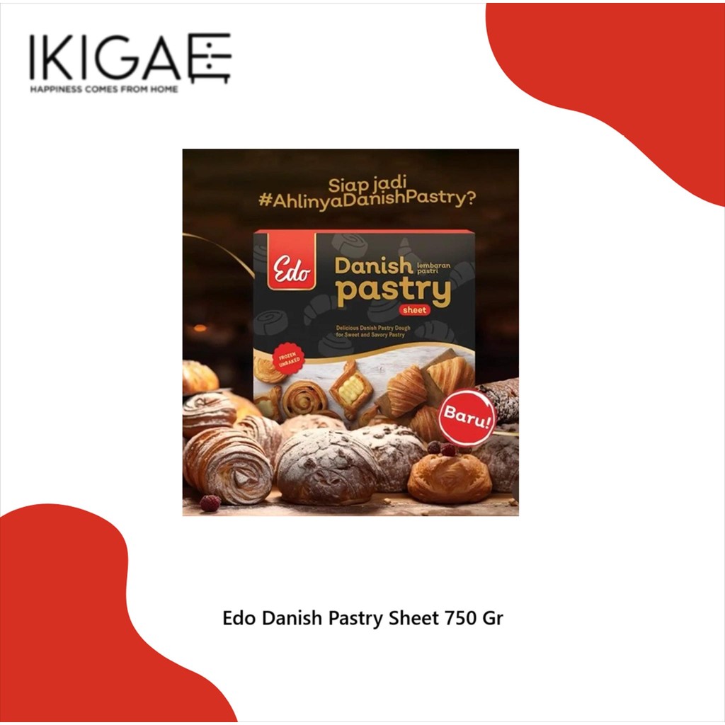 

EDO DANISH PASTRY SHEET / LEMBARAN 750 GR