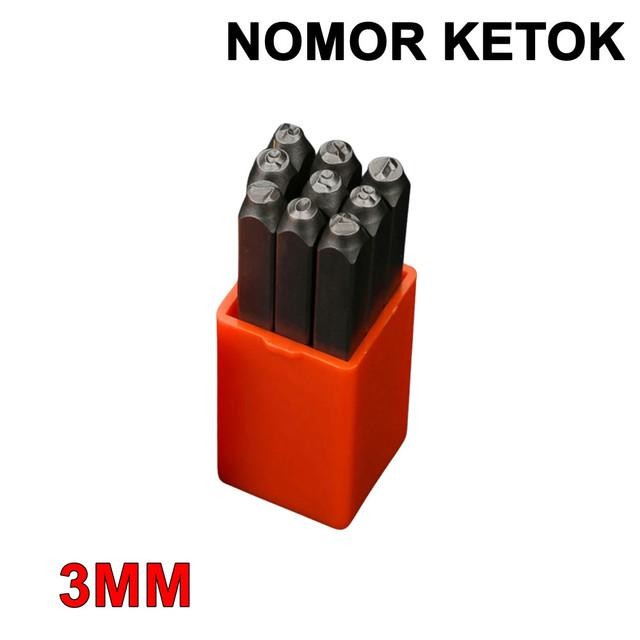 

Nomor Ketok 3mm Number Punch Set 3 mm Angka Stamp Nomer Stempel