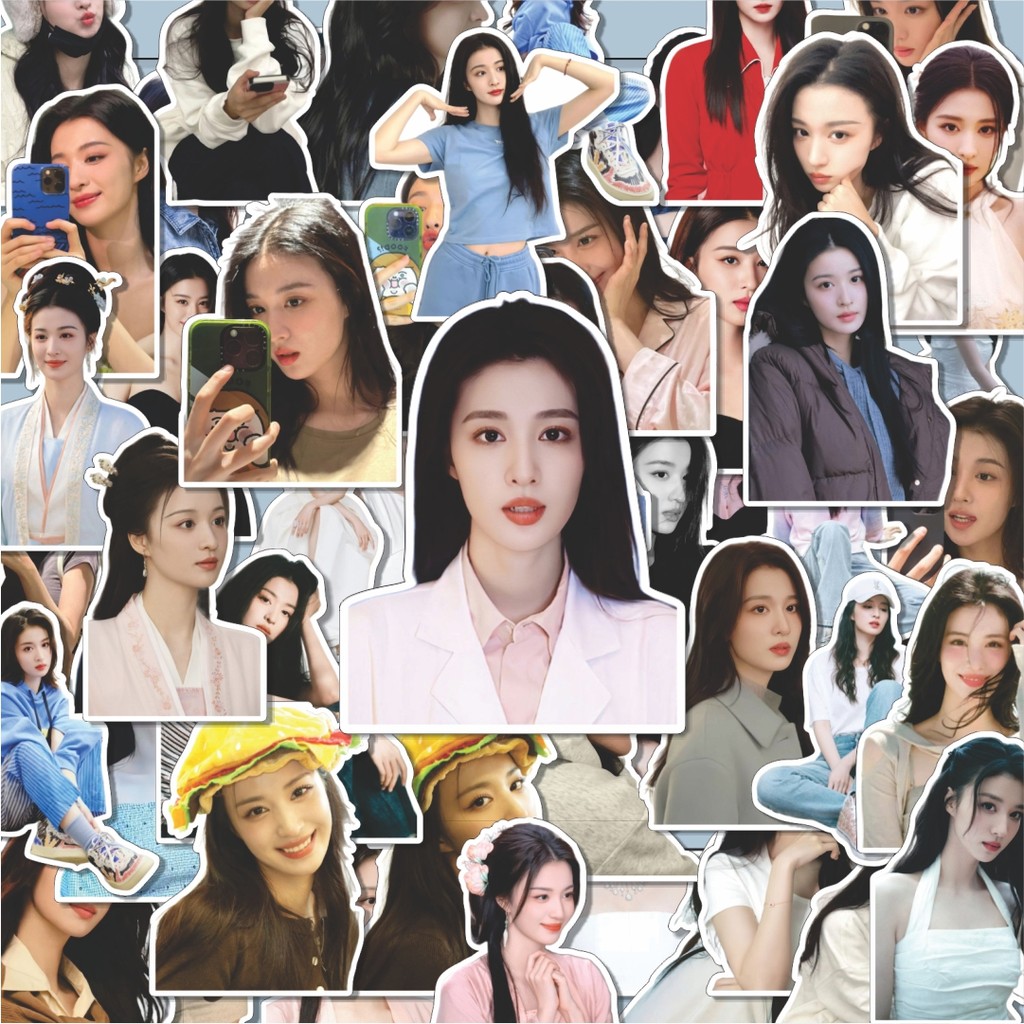 

100PCS Lucu Stiker Aktris Wang Churan Stiker Aesthetic Stiker Anti Air Stikers Berperekat Waterproof sticker decal buat Motor Helm Buku Journal Koper Casing HP Laptop Botol Minum Hadiah anak