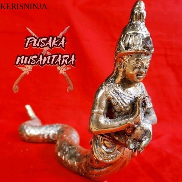 Patung Nyi Blorong Antik Warna Kuning Emas NJ13