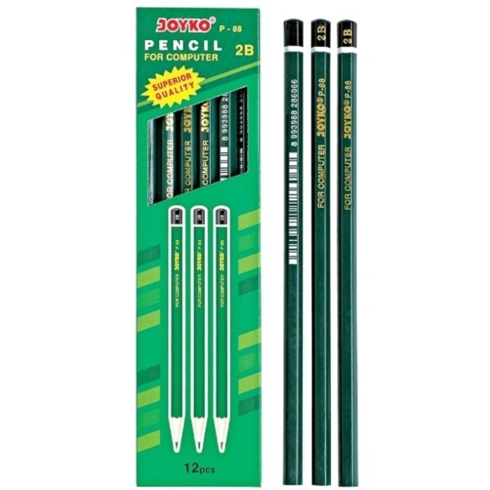 

( 1 PCS) PENSIL JOYKO 2B HIJAU P-88 PER LUSIN