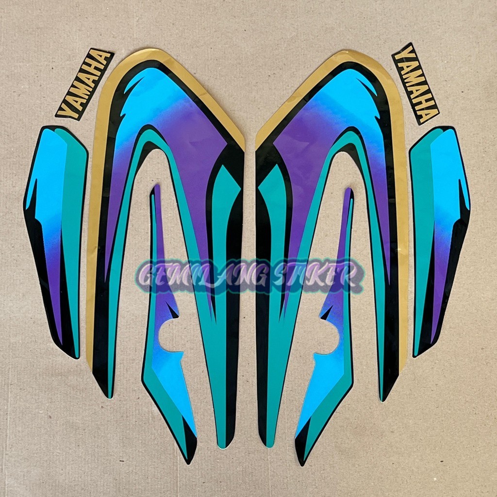 Striping Sticker Yamaha RX Spesial RX S RXS 1995 1996 Biru Fullset