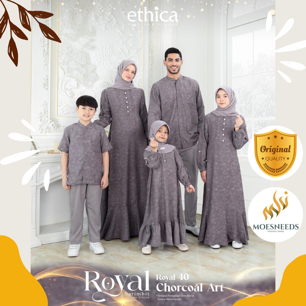 Ethica Sarimbit Keluarga Royal 40 Chorcoal Art