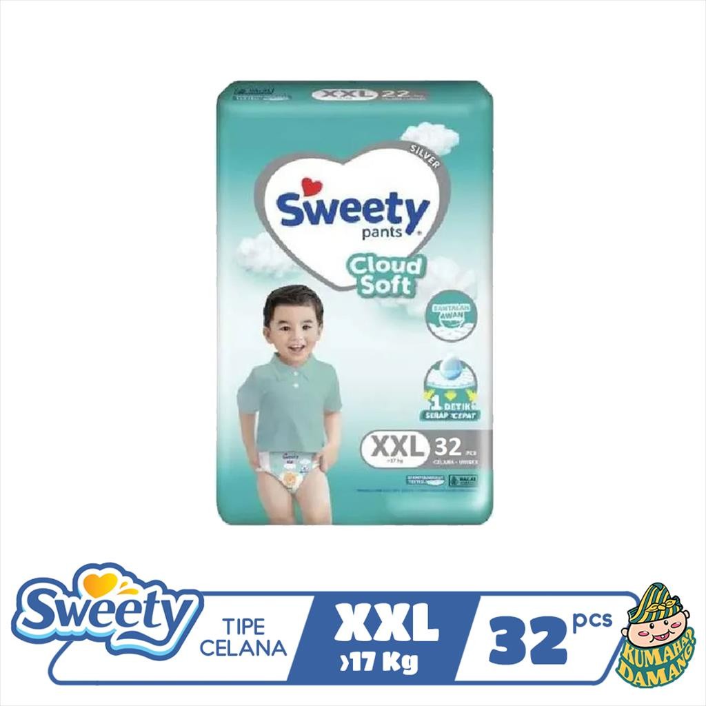 Sweety Silver Pants Popok Bayi XXL 36