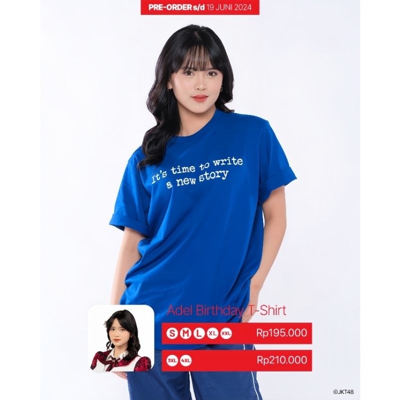 Kaos JKT48 Birthday T-Shirt Reva Fidela (Adel) 2024 - Benhur premium