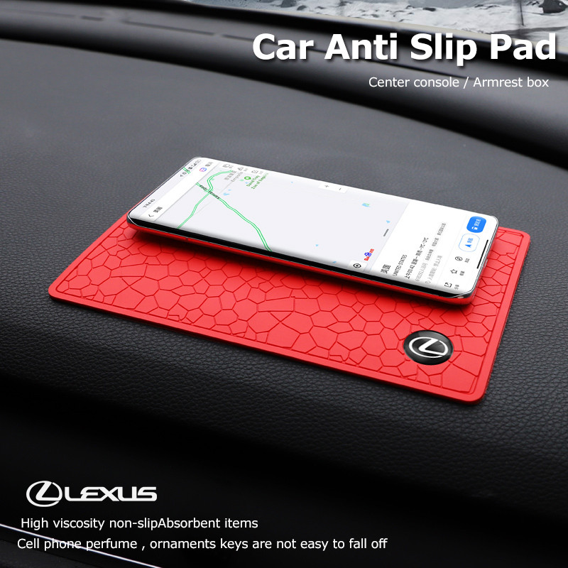 Car Logo Anti Slip Pad Phone Key Non-slip Gel Mat For Lexus ES RX NX LS UX LM LX GX LC RZ GS IS250 R