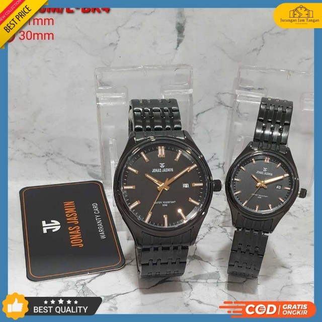 Jam Tangan Couple Fashion Jonas Jasmin HW JJ3120L/M Free Logam Tanggal Aktif - Bisa Bayar Ditempat -