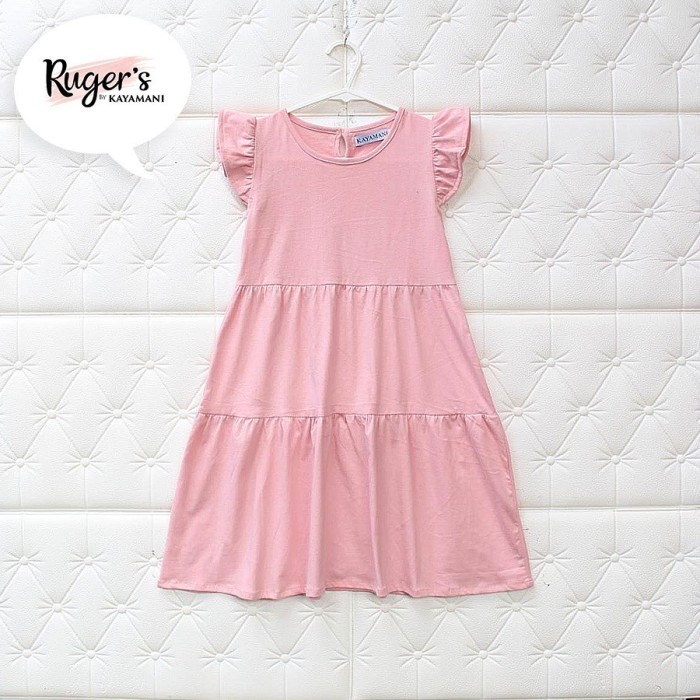 Shopee Lokal - RBK Dress Anak - Rose Gold